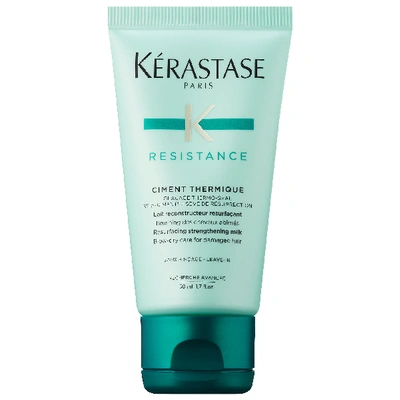 Shop Kerastase Mini Resistance Heat Protecting Leave In Treatment For Damaged Hair 1.7 oz/ 50 ml