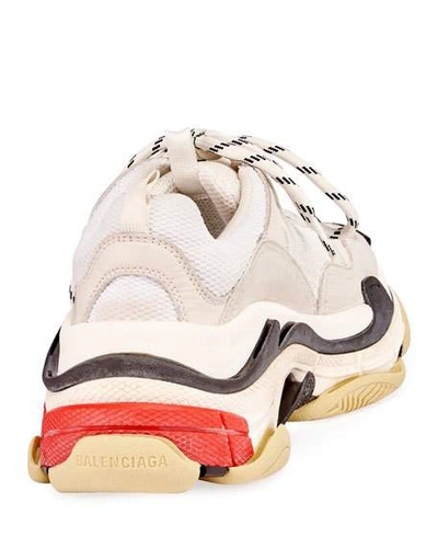 Shop Balenciaga Triple S Mesh & Leather Trainer Sneakers In White