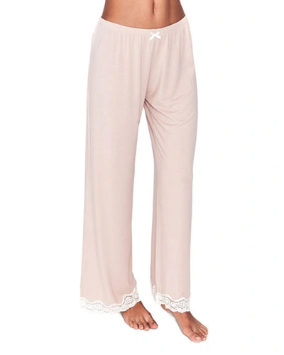 Shop Eberjey Lady Godiva Pants In Light Pink