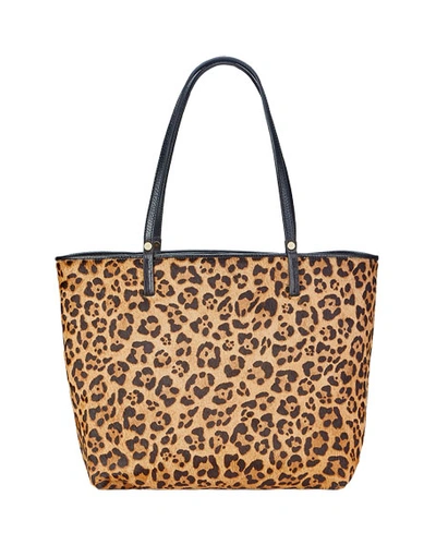 Shop Gigi New York Tori Leopard-print Tote Bag
