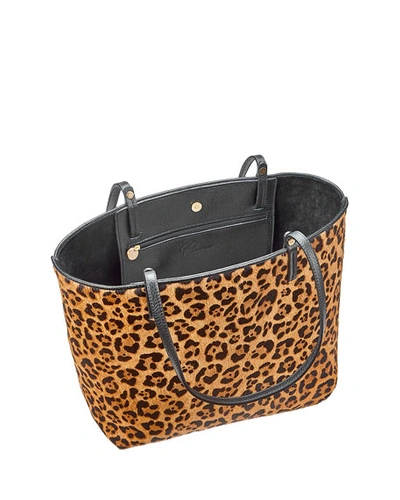 Shop Gigi New York Tori Leopard-print Tote Bag