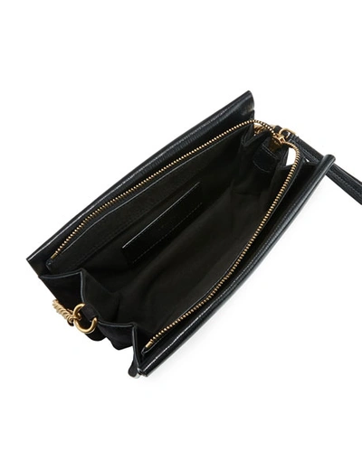 Shop Givenchy Cross Small Leather Crossbody Bag In Black