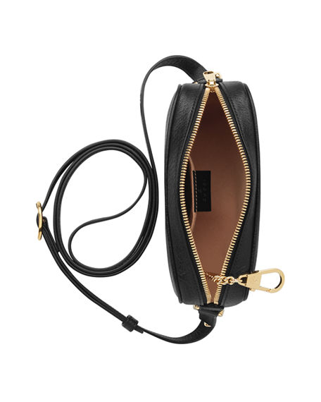 Gucci Mini Ophidia Mini Leather Crossbody Bag - Black | ModeSens
