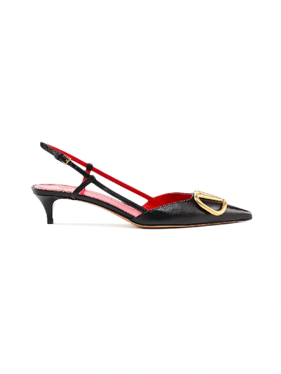 Shop Valentino Sling Back H40 In No Nero