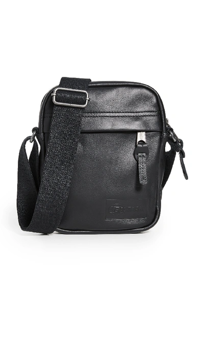 Shop Eastpak The One Leather Shoulder Bag In Black Ink