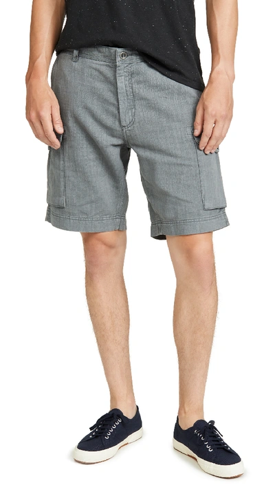 Shop Faherty Vintage Cargo Shorts In Charcoal