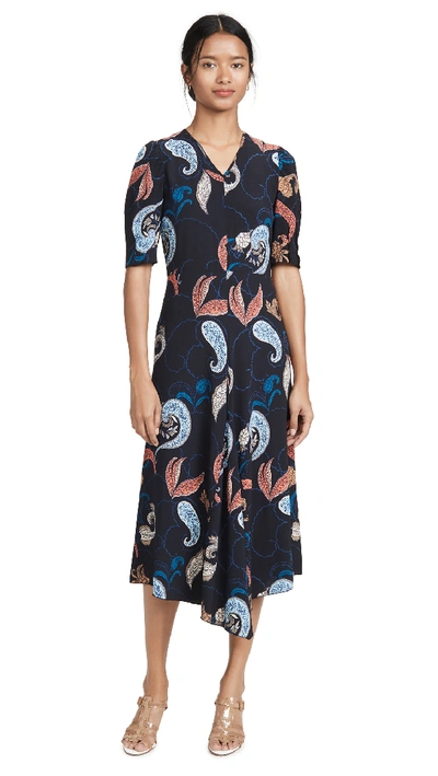 Shop See By Chloé Paisley Dress In Multicolor Black