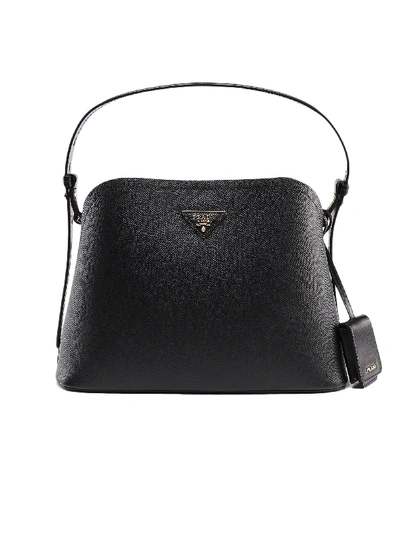 Shop Prada Matinee Sm Bag In Nero/cerise