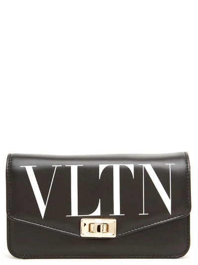 Shop Valentino Vltn Bag In Black