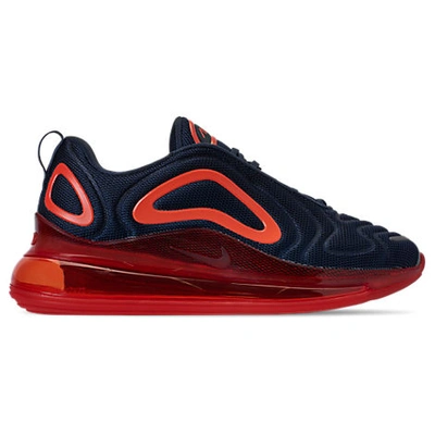 Shop Nike Men's Air Max 720 Running Shoes In Black / Red Size 11.5
