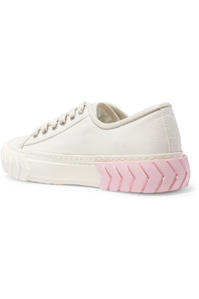 Shop Both Tyres Low Canvas Sneakers In White