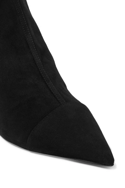 Shop Jimmy Choo Kix 65 Suede Ankle Boots In Black