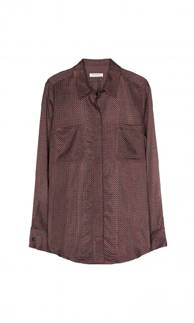 Shop Equipment Austine Shirt In Tawny Port Multi