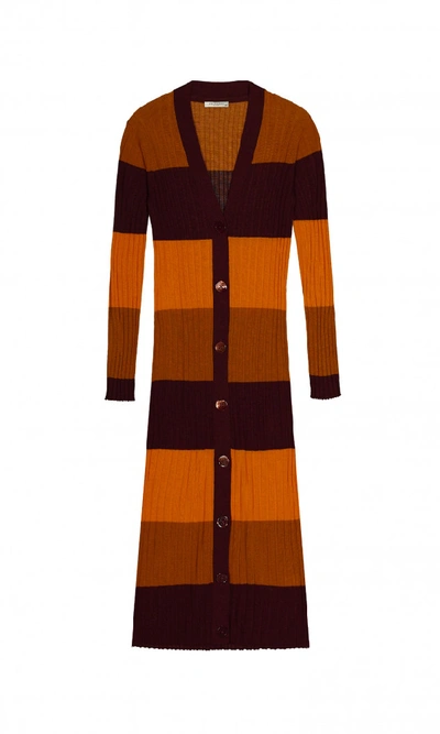 Shop Equipment Verelle Wool Cardigan In Aubergine Bis Multi