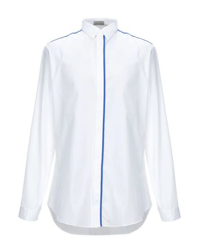 Shop Dior Solid Color Shirt In White