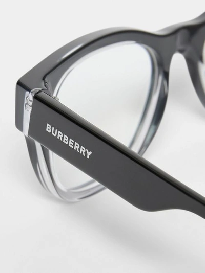 Shop Burberry Square Optical Frames In Black