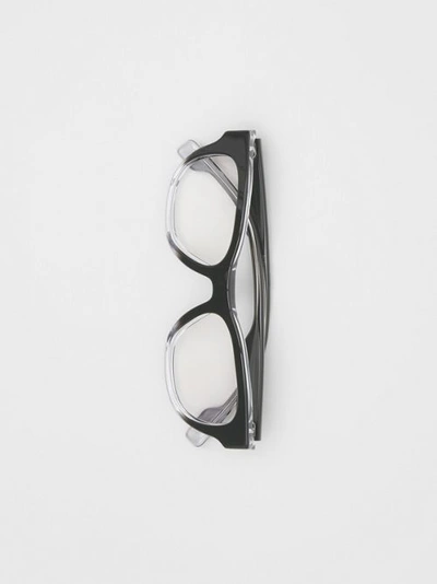 Shop Burberry Square Optical Frames In Black