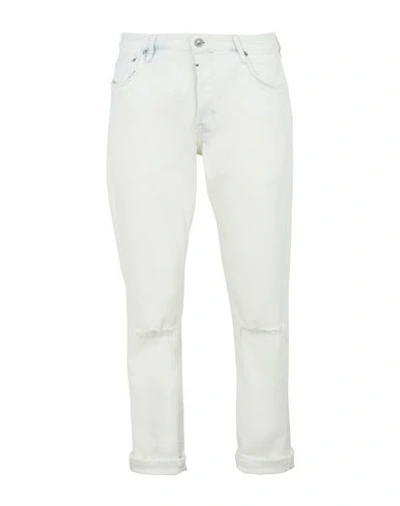 Shop Allsaints Denim Pants In White