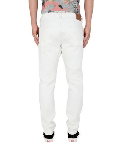 Shop Allsaints Denim Pants In White