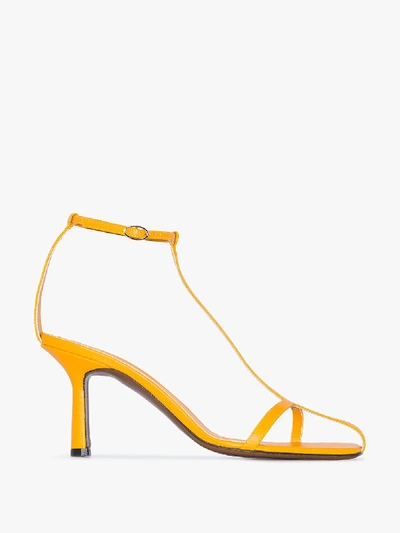 Shop Neous Yellow Jumel 80 Leather Sandals