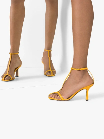 Shop Neous Yellow Jumel 80 Leather Sandals