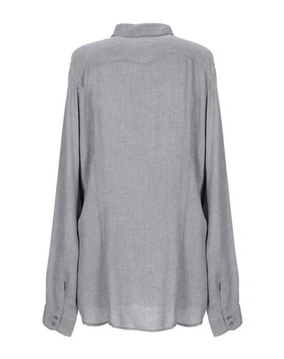 Shop Massimo Alba Solid Color Shirts & Blouses In Grey