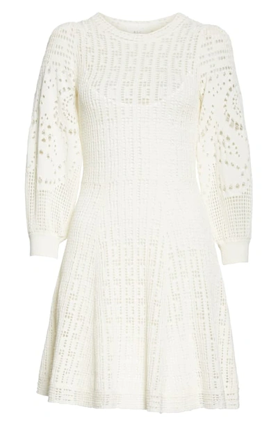 Shop A.l.c Sofia Fit & Flare Sweaterdress In White