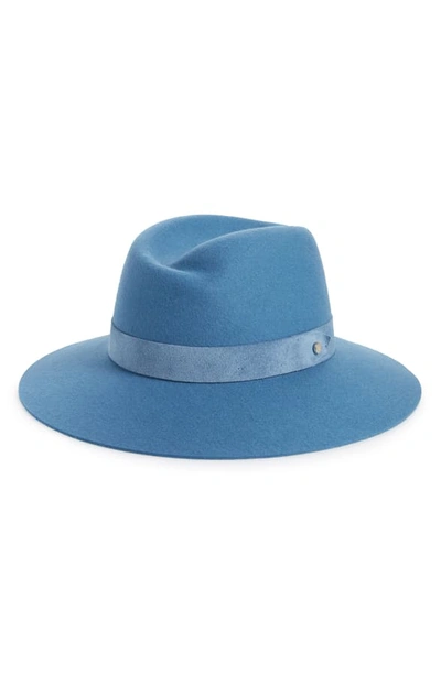 Shop Rag & Bone Zoe Wool Fedora In Blue