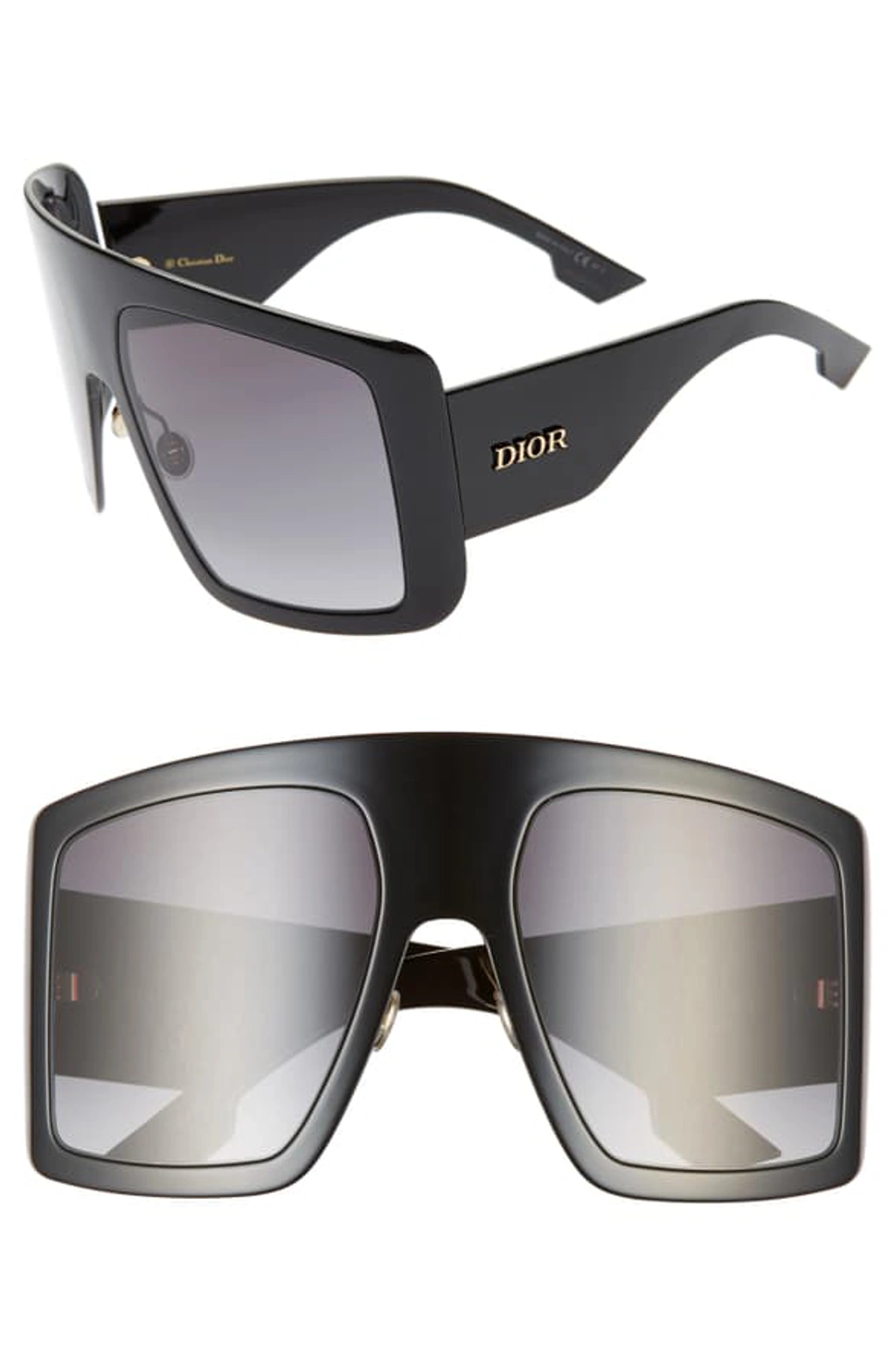 Dior Solight1 Gradient Shield Sunglasses In Black ModeSens
