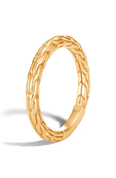 Shop John Hardy Classic Chain Band Ring In Gold