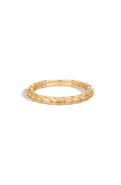 Shop John Hardy Classic Chain Band Ring In Gold