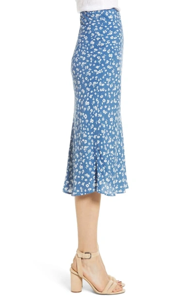 Shop Rails London Print Midi Skirt In Blue Daisies