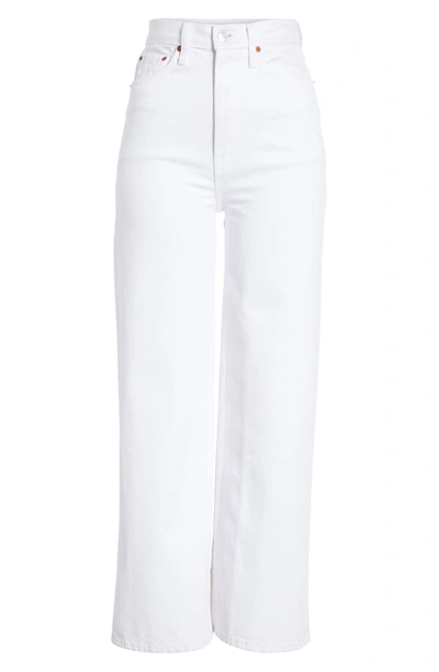 Shop Re/done Originals '60s Extreme Wide Leg Jeans In White