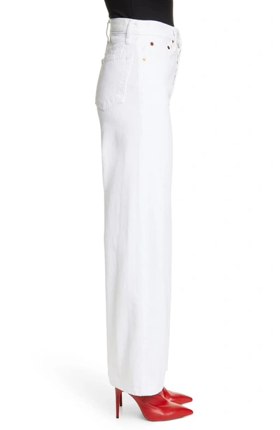 Shop Re/done Originals '60s Extreme Wide Leg Jeans In White