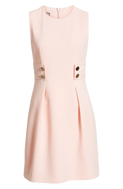 Shop Anne Klein Anne Crepe Fit & Flare Dress In Cherry Blossom