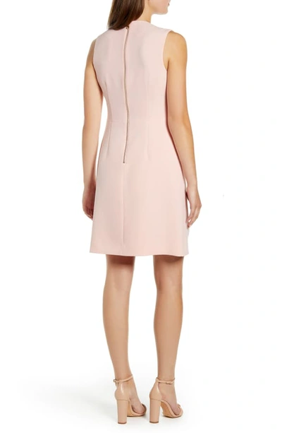 Shop Anne Klein Anne Crepe Fit & Flare Dress In Cherry Blossom