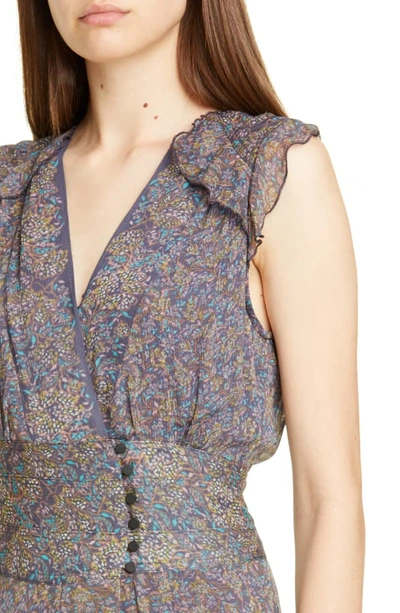 Shop Ba&sh Meryl Floral Dress In Gris