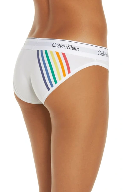 Shop Calvin Klein Modern Cotton Pride Edit Bikini In White