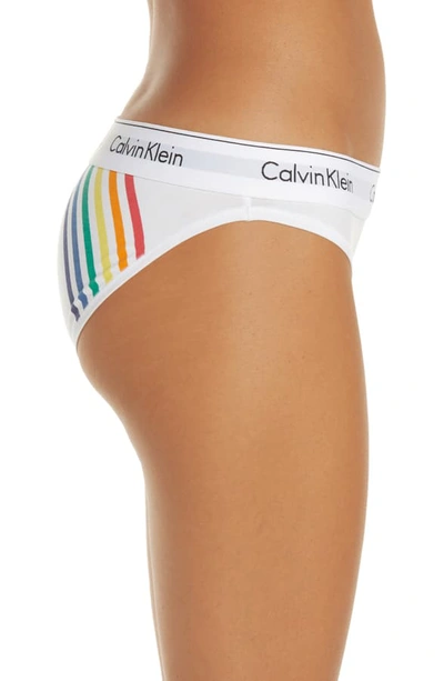 Shop Calvin Klein Modern Cotton Pride Edit Bikini In White