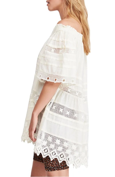 Shop Free People Sounds Of Summer Off The Shoulder Tunic Top In White