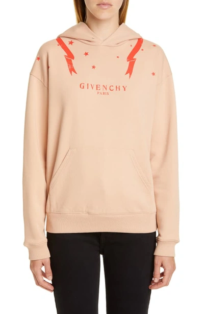 Shop Givenchy Gemini Graphic Hoodie In White