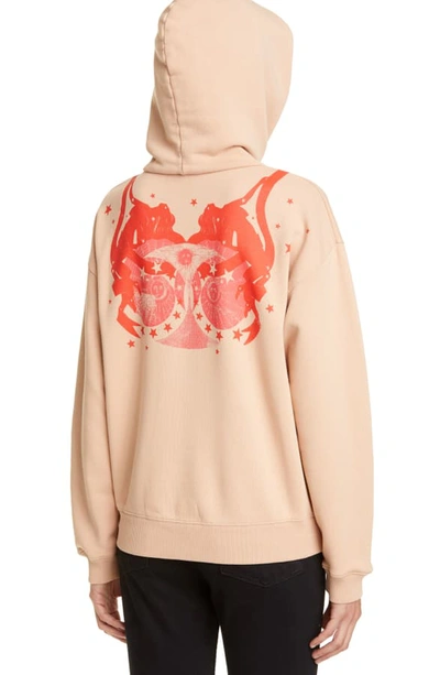 Shop Givenchy Gemini Graphic Hoodie In White