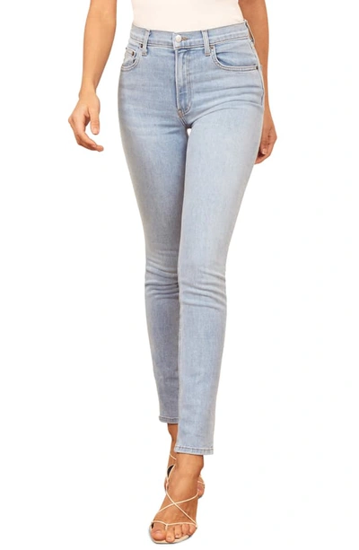 Shop Reformation High & Skinny Jeans In Amalfi