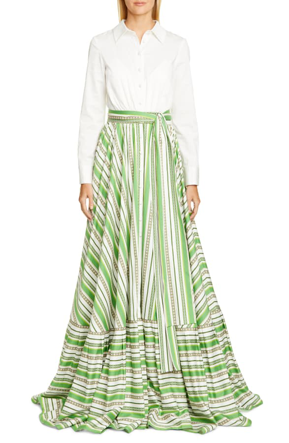 badgley mischka long sleeve gown