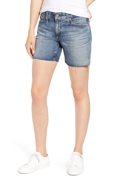 Shop Ag Becke Relaxed Fit Raw Hem Denim Cutoff Shorts In 16 Years Immersed