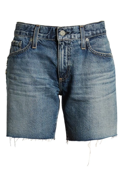 Shop Ag Becke Relaxed Fit Raw Hem Denim Cutoff Shorts In 16 Years Immersed