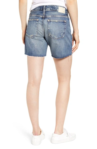 Shop Ag Becke Relaxed Fit Raw Hem Denim Cutoff Shorts In 16 Years Immersed