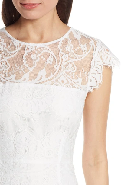 Shop Bb Dakota Jayce Lace Sheath Cocktail Dress In White