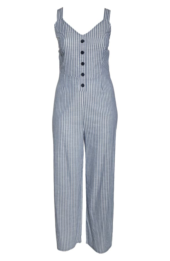 rachel roy striped jumpsuit