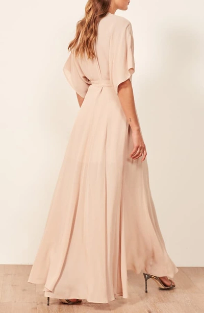 Shop Reformation Winslow Maxi Dress In Champagne
